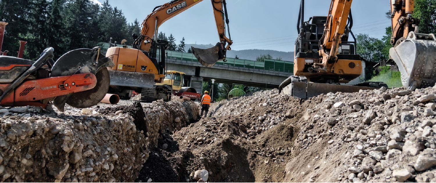 Straßenbau Ausfahrt Bruneck Mitte-2