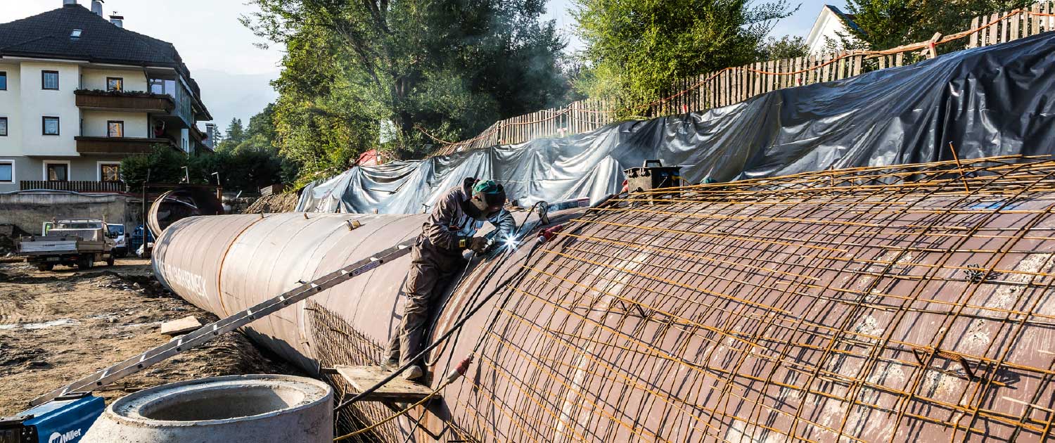 Bau Druckrohrleitung Kapuziner-1