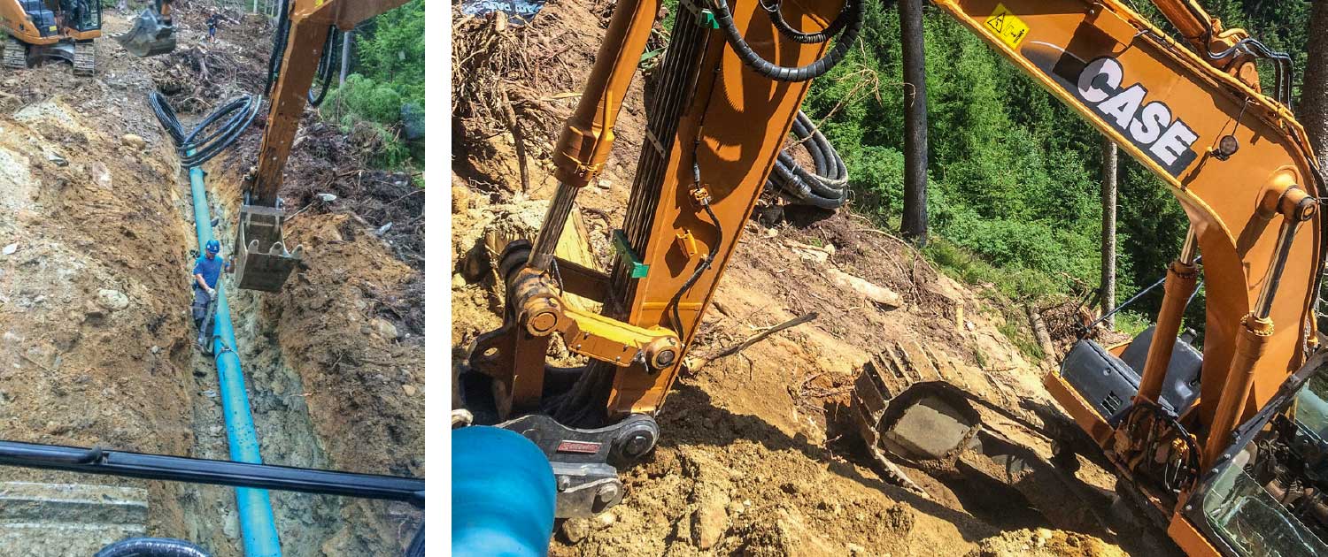 Verlegung Druckrohrleitung St.Georgen