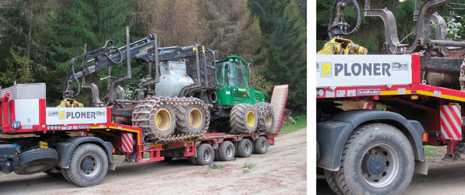 Ploner Spezialtransporte Bagger