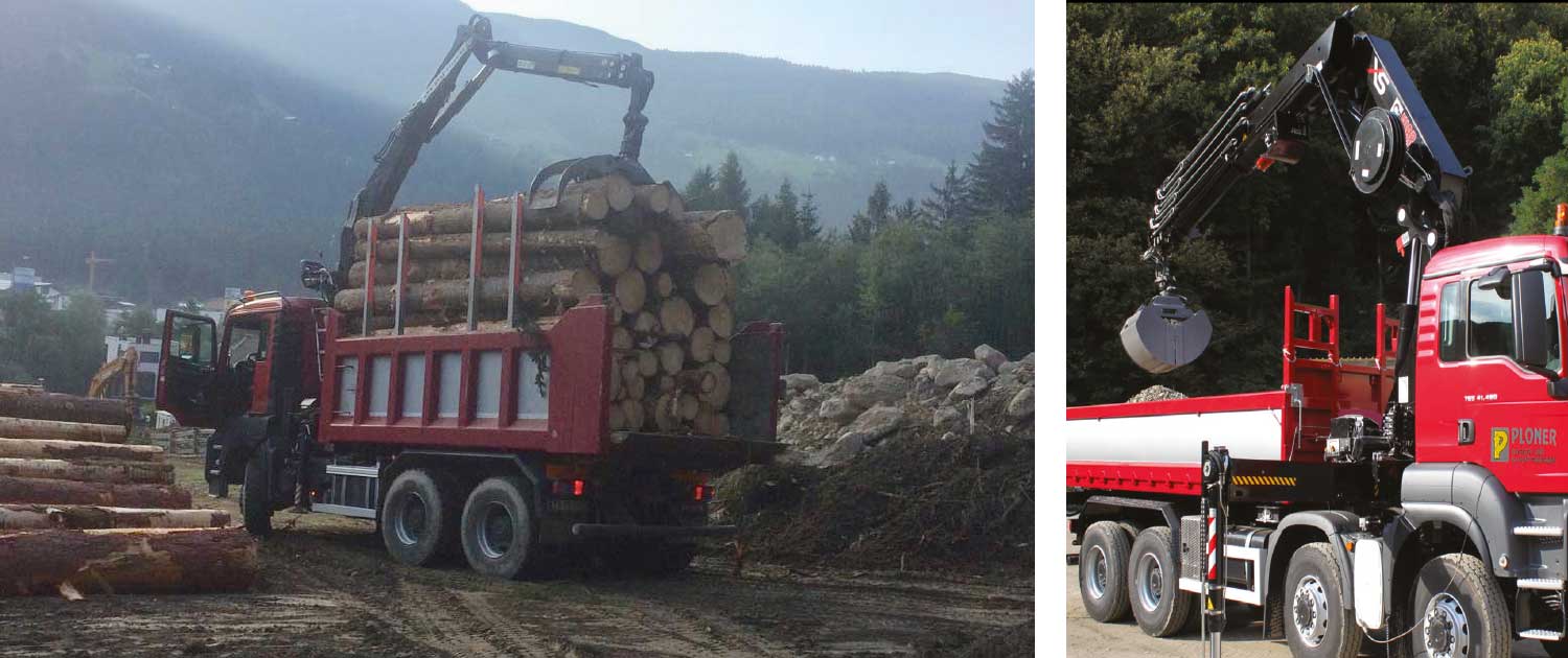 Ploner Kranarbeiten Lieferung Holz